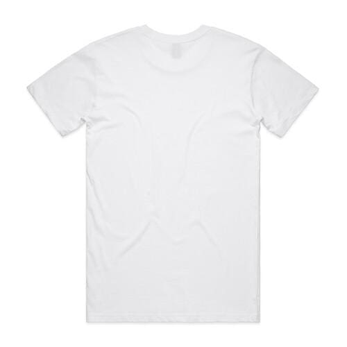 5051 BASIC TEE WHITE BACK 05219 AS COLOUR 5051 BASIC TEE WHITE BACK 05219