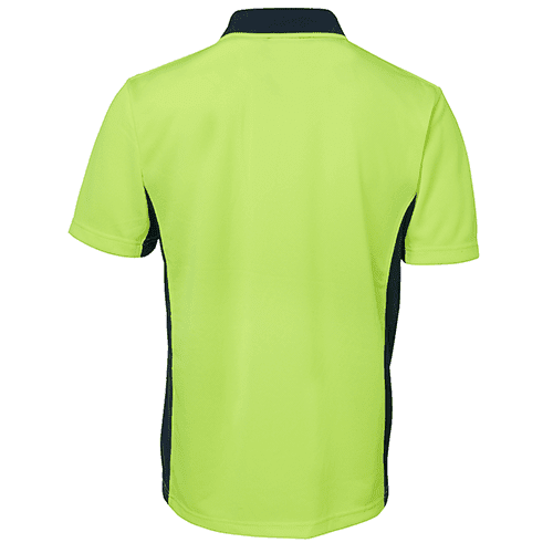 HI VIS SS SPORT POLO 6SPHS BACK LIME NAVY HI VIS SS SPORT POLO 6SPHS BACK LIME NAVY