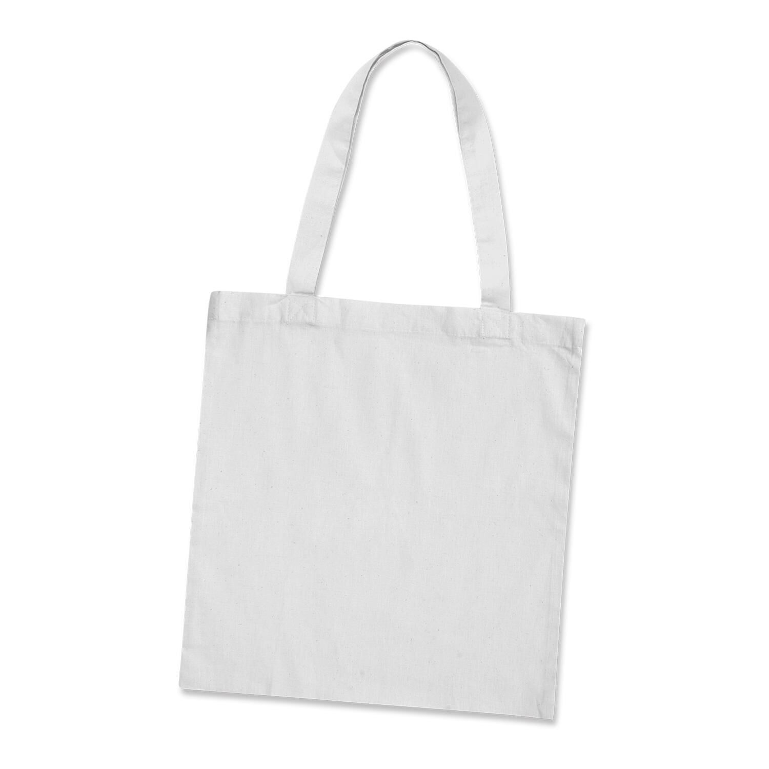 White Budget Sonnet Cotton Tote Bag 107689
