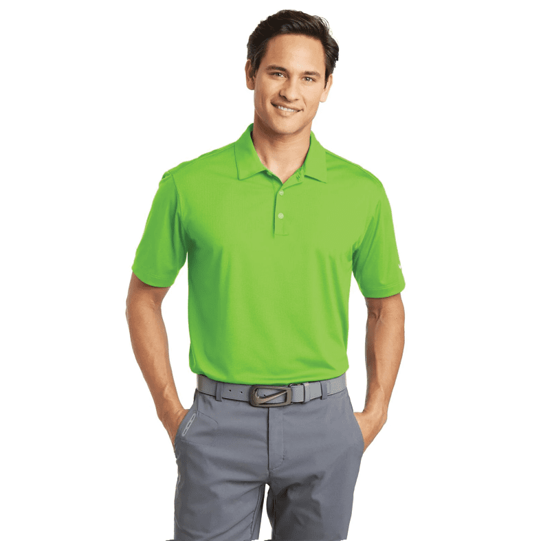 NIKE DRI FIT POLO ACTION GREEN
