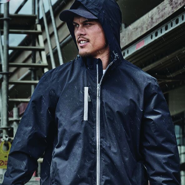 CUSTOM SYZMIK UNISEX SUPER LIGHT PACKABLE RAIN JACKET-10