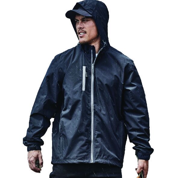 CUSTOM SYZMIK UNISEX SUPER LIGHT PACKABLE RAIN JACKET-11