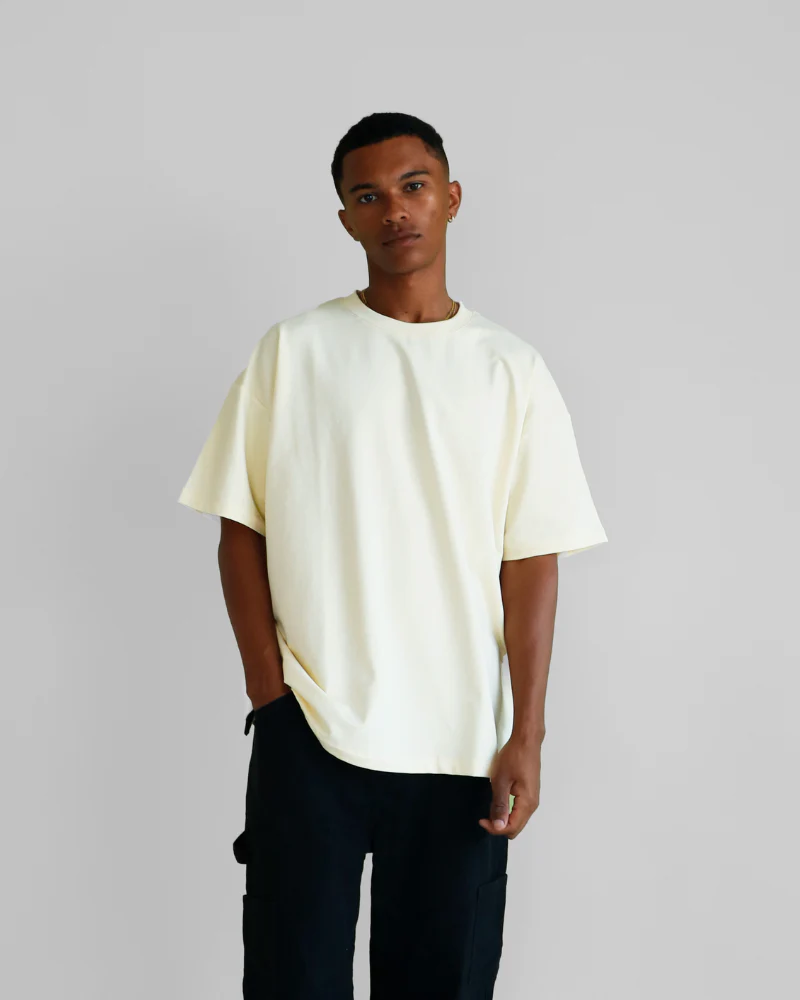 Active Basics Luxe Oversized Tee Cream