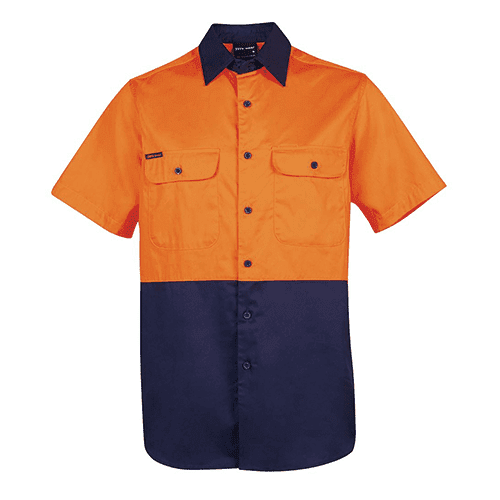 CUSTOM WORK SHIRT ORANGE NAVY CUSTOM WORK SHIRT ORANGE NAVY
