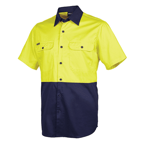 CUSTOM WORK SHIRT YELLOW NAVY CUSTOM WORK SHIRT YELLOW NAVY