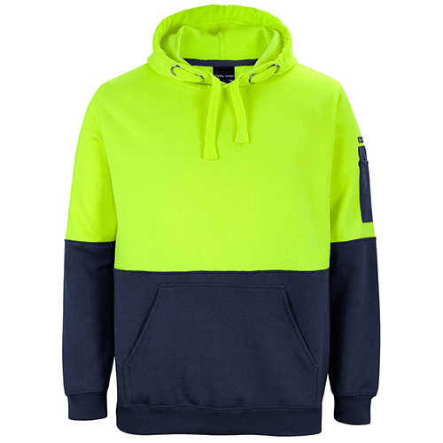 HI VIS PULL OVER HOODIE Lime Navy HI VIS PULL OVER HOODIE Lime Navy