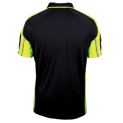 STREET PANEL POLO black lime back STREET PANEL POLO black lime back