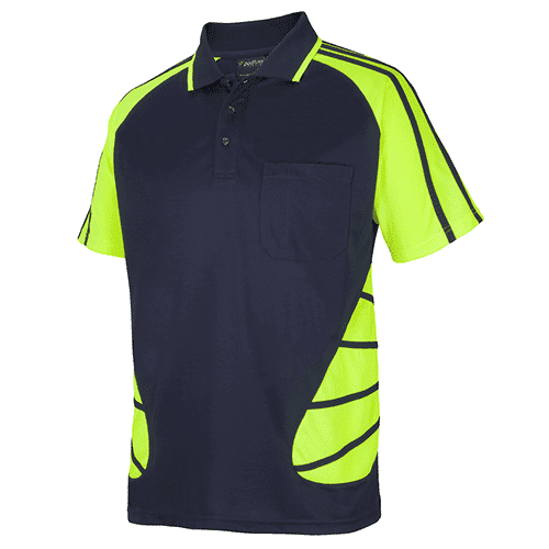 STREET SPIDER POLO Navy Lime STREET SPIDER POLO Navy Lime