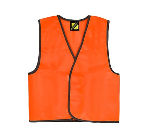 KIDS HI VIS SAFETY VEST ORANGE