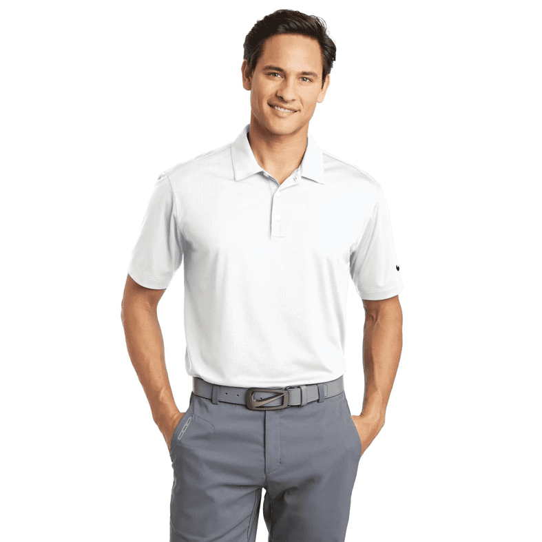 NIKE DRI FIT POLO WHITE