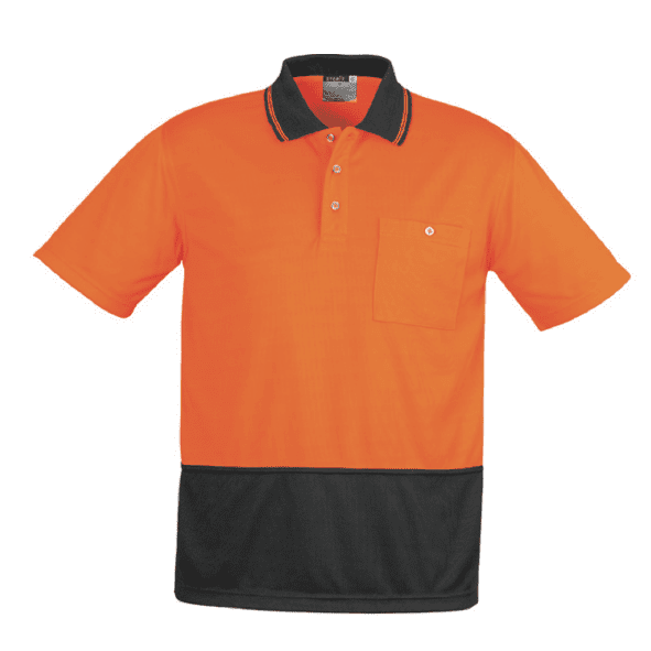 Unisex Hi Vis Custom Workwear Basic Short Sleeve Polo ZH231-03