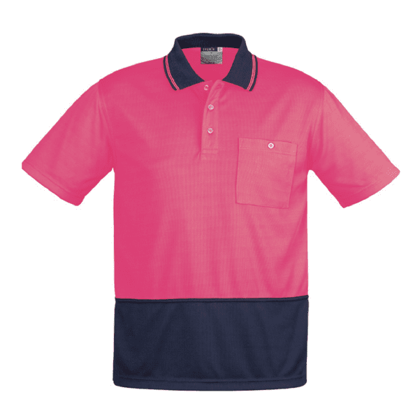 Unisex Hi Vis Custom Workwear Basic Short Sleeve Polo ZH231-06