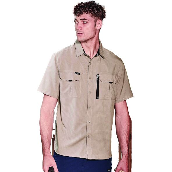 Custom Syzmik Mens Outdoor Short Sleeve Shirt ZW465-07