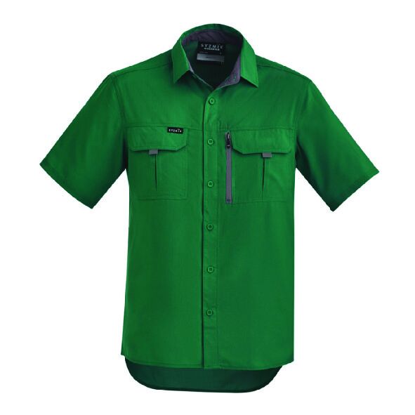 Custom Syzmik Mens Outdoor Short Sleeve Shirt ZW465-09