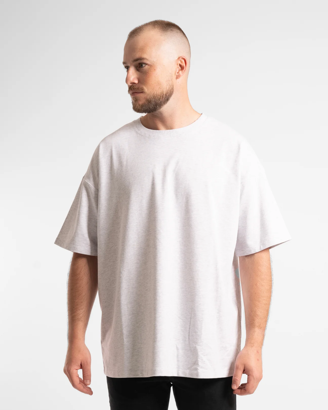 Active Basics Luxe Oversized Tee Grey Marle