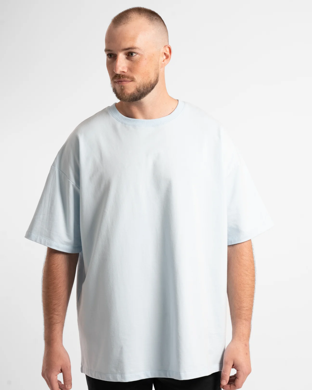 Active Basics Luxe Oversized Tee Sky Blue