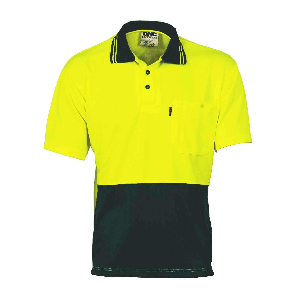 DNS HiVis Two Tone Cool Breathe Polo Shirt Short Sleeve-03