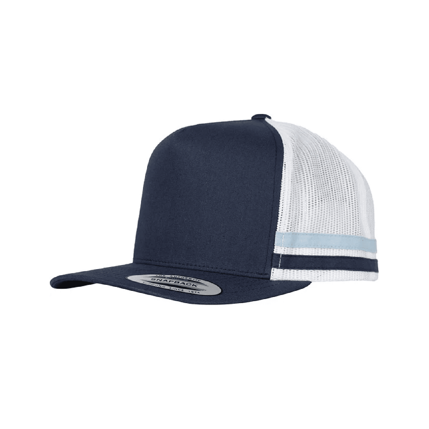 Custom Flexfit 6507 Stripe Trucker Cap-01